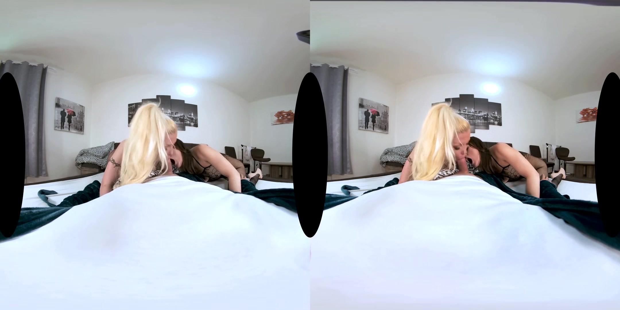 Barbie Sins and Barbara Bieber: Double Down - Double Blowjob From Two Busty Pornstars