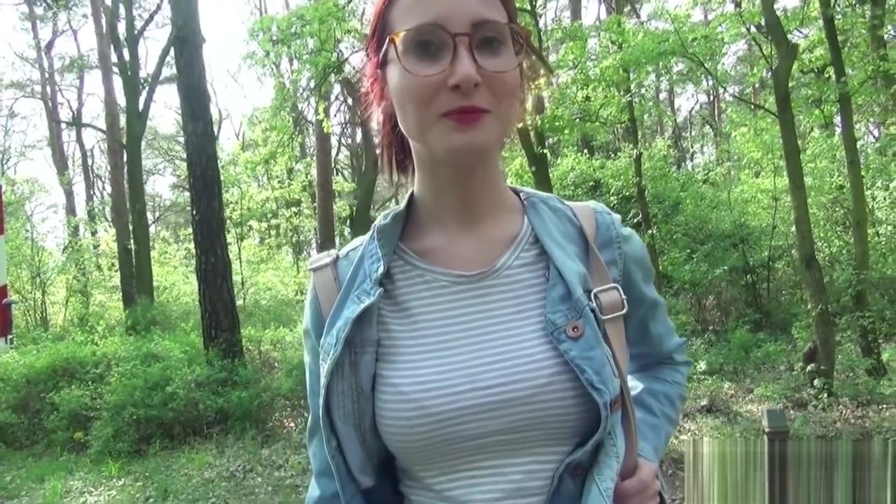College Redhead teen 18+ Lia In Public Casting