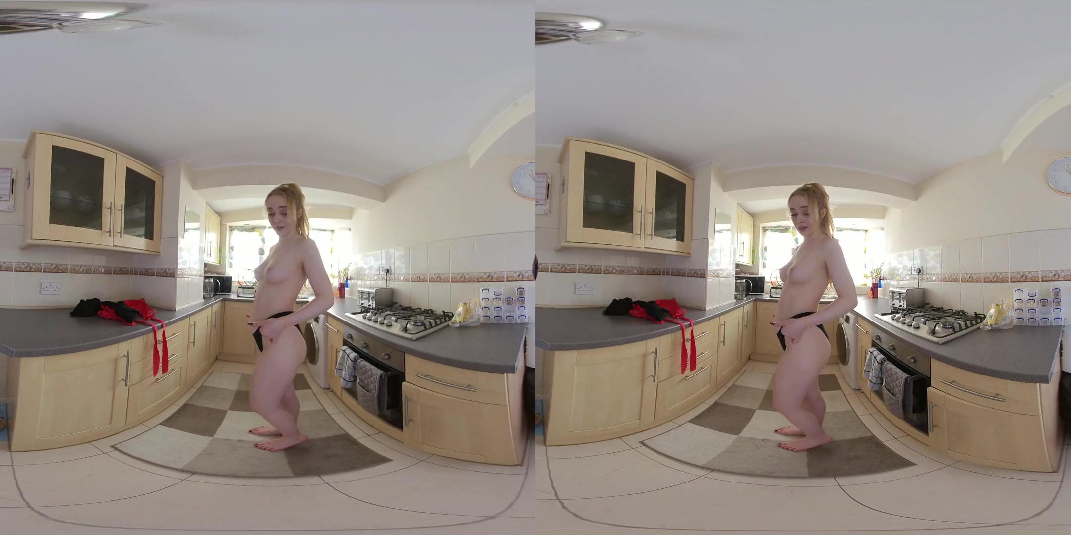 Can't Pay The Rent - Amateur Blonde Blowjob and Stripping