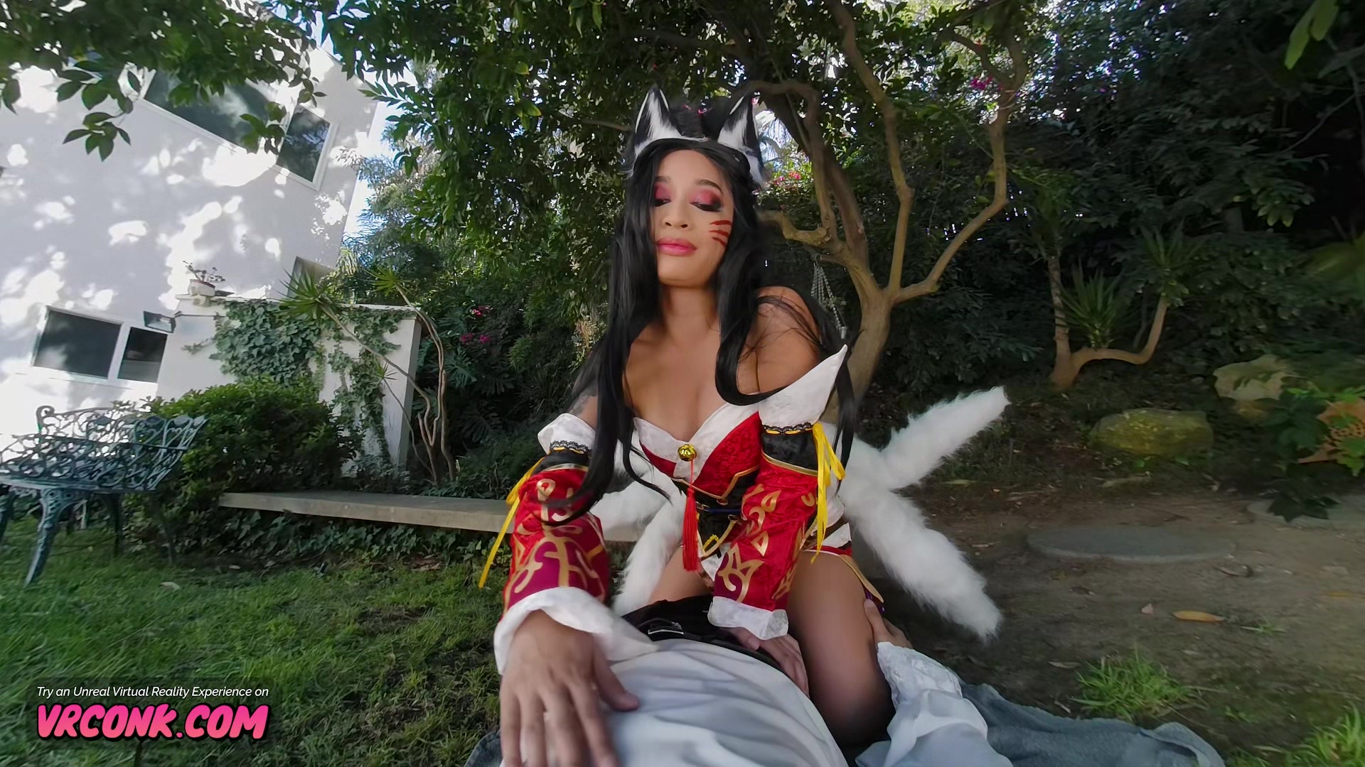 VR Conk Avery Black as hot fox with nine tails Ahri - League of Legends XXX Parody