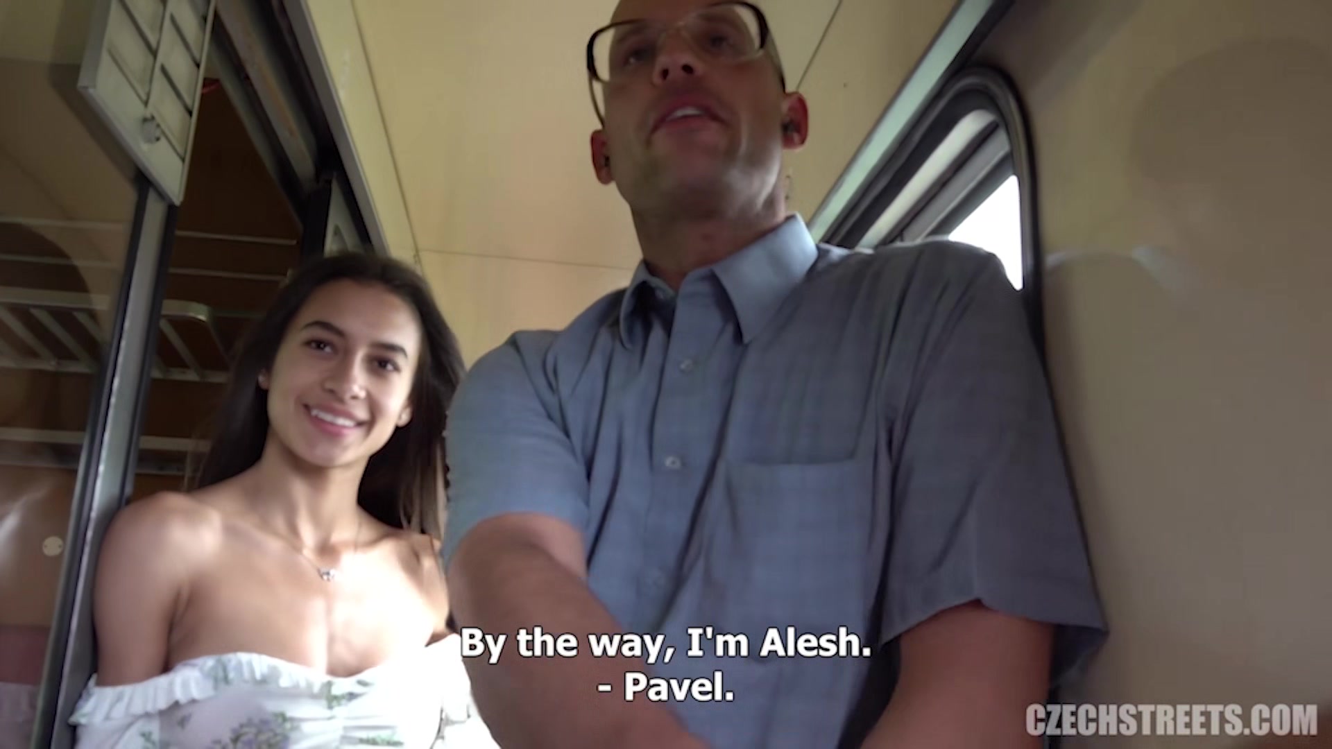 CzechStreets - A quickie on a fast train with an unfaithful beauty