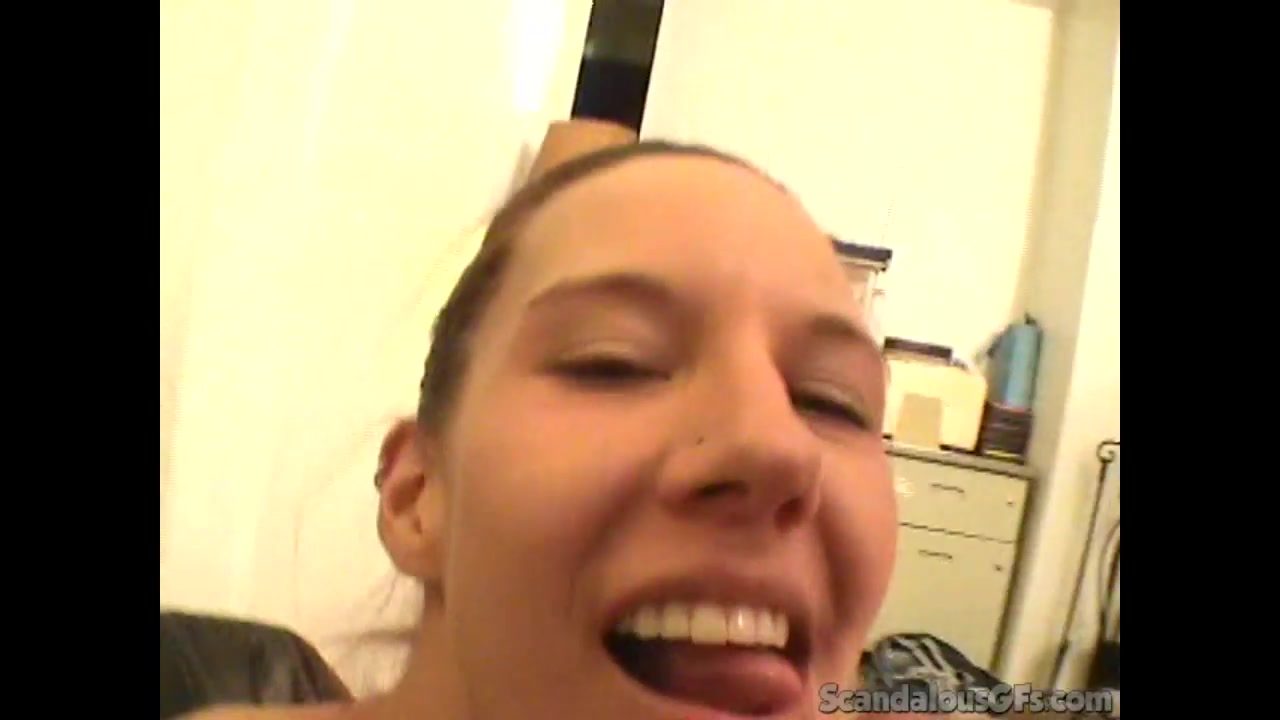 Hot Girlfriend With Piercings Fingers Herself And Blows