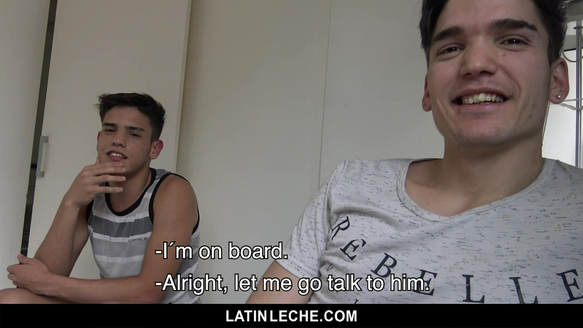 LatinLeche - Cute Latino Boys Seduce A Hairy Stud In A Steamy Threesome