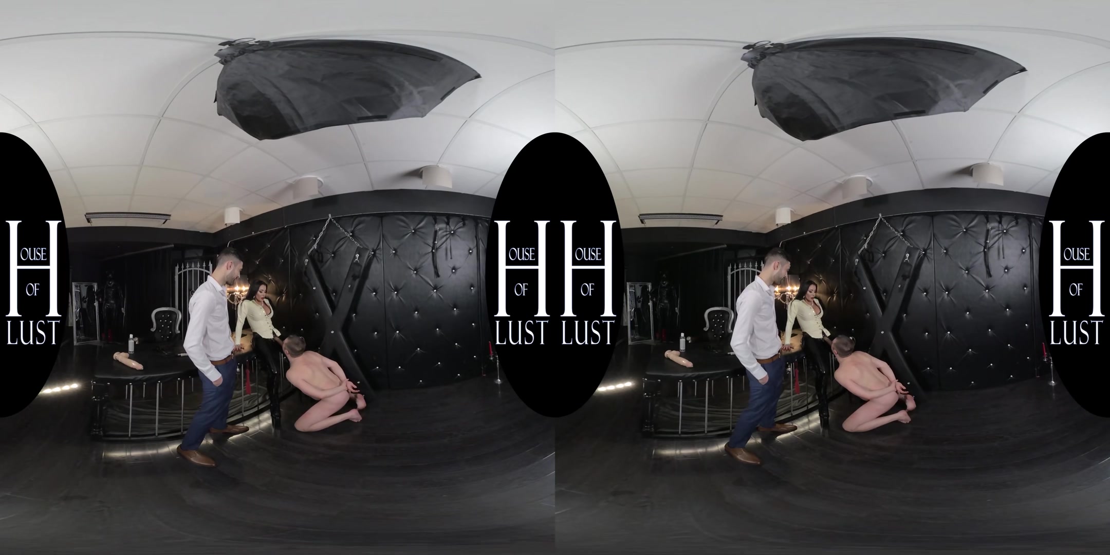 Mistress Kennya & Master Vale - Strapping & Fucking The Slave - VRVids