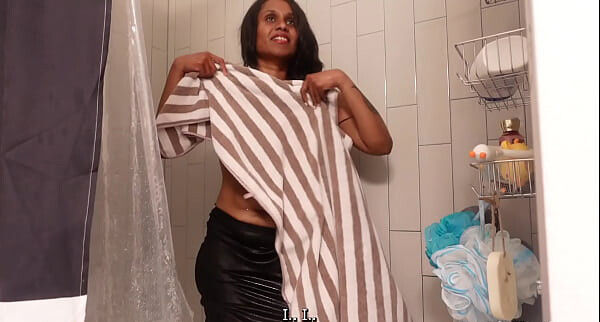 Naked Indian maid cleans the toilet and shower - Horny Desi Maid Big Ass Without Panties