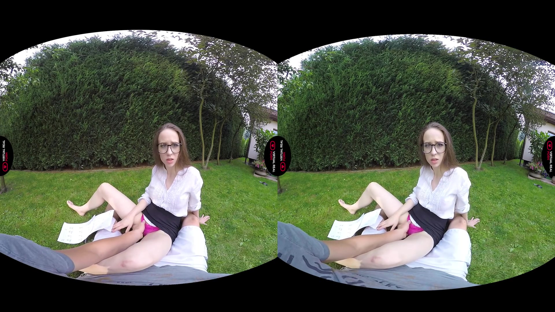 Angel Rush Steve Q in Nerd girl - VirtualRealPorn