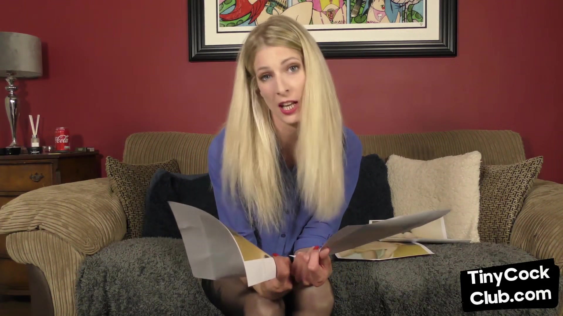 SPH femdom solo babe talks nasty about small shafts