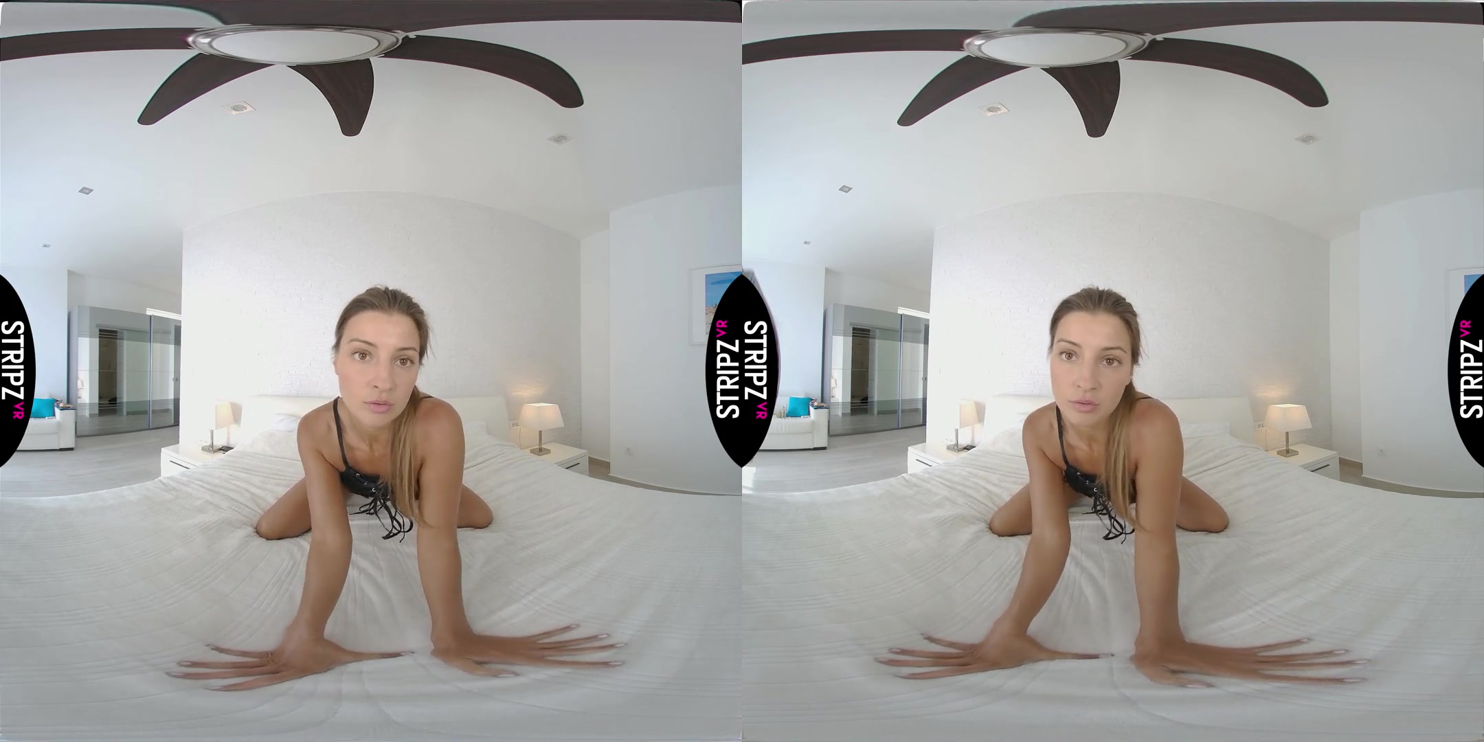 Melena's Badroom - Hot Babe Solo Striptease on the Bed