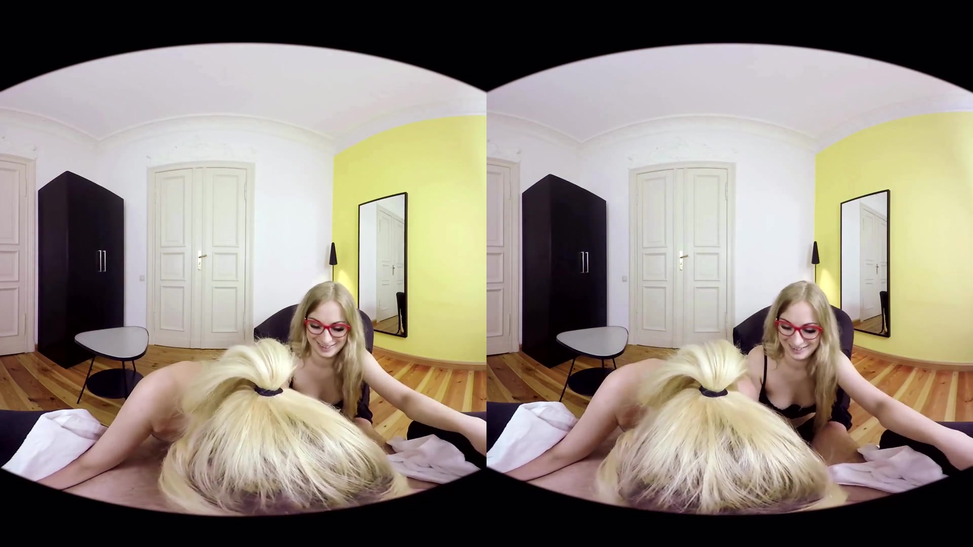 in Blondes Double Blowjob - VRConk