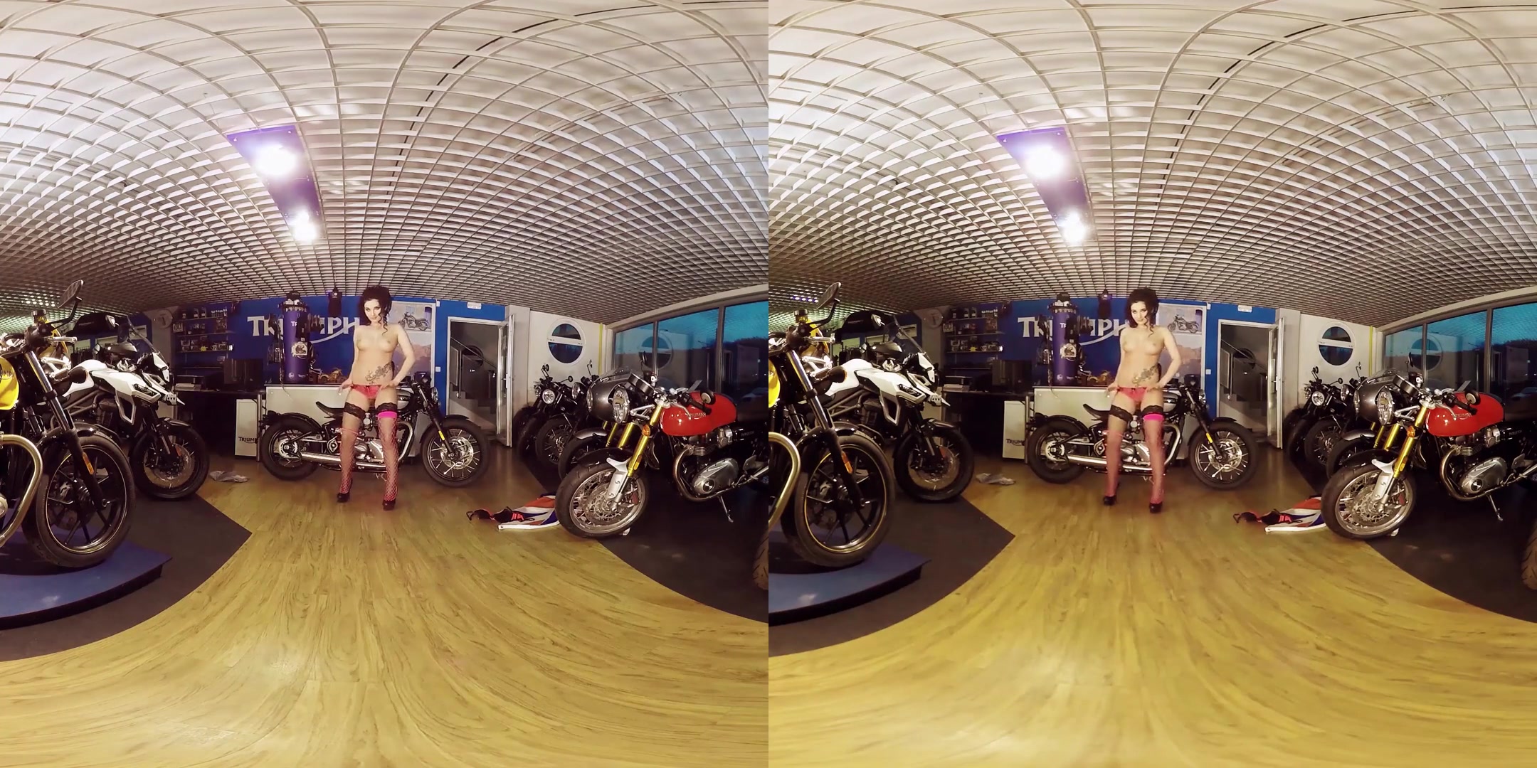 Lucia Denvile in Biker Bad Girl Gets Naked at the Shop - BravoModelsMedia