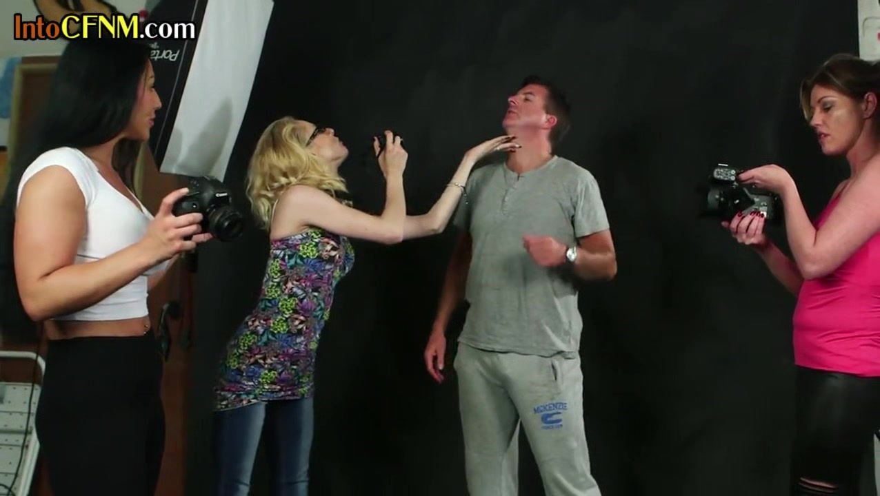 CFNM throating MILF sucks cock while other MILFS taking pics