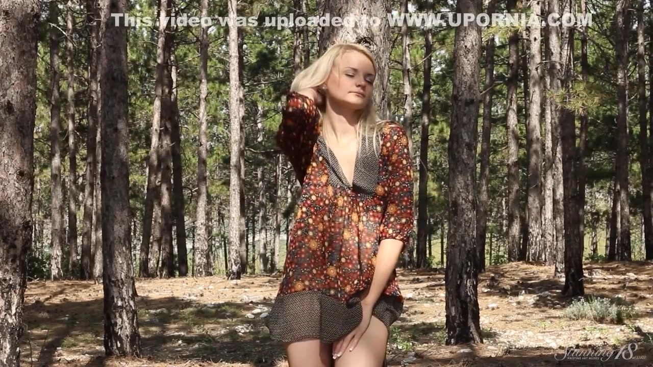 Get Naked In The Woods With Hot Young Blonde Sallustia!