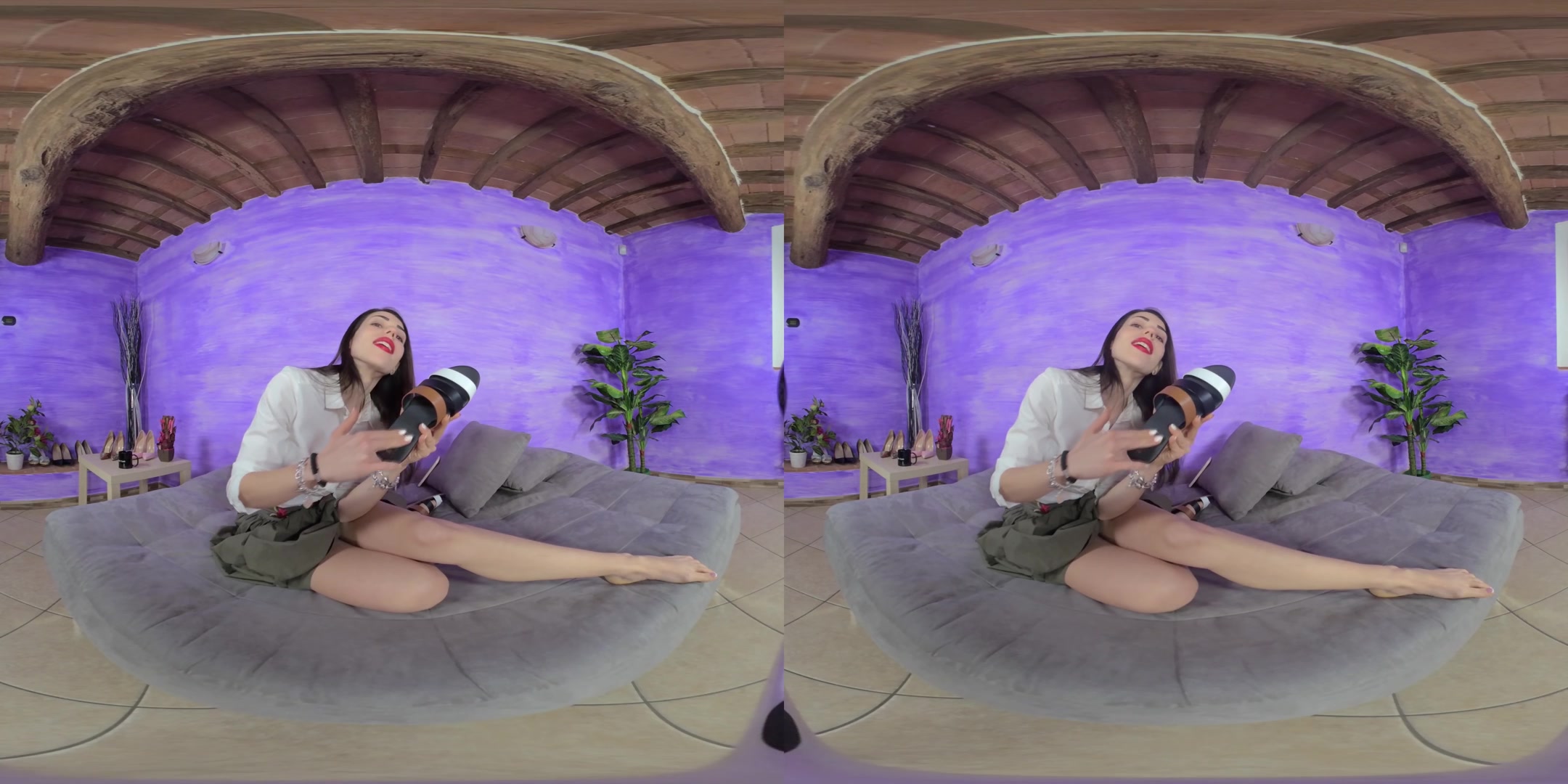 Strikingly Beautiful, Sensual Petra Takes Off Her Flat Sandals - VRFootFetish
