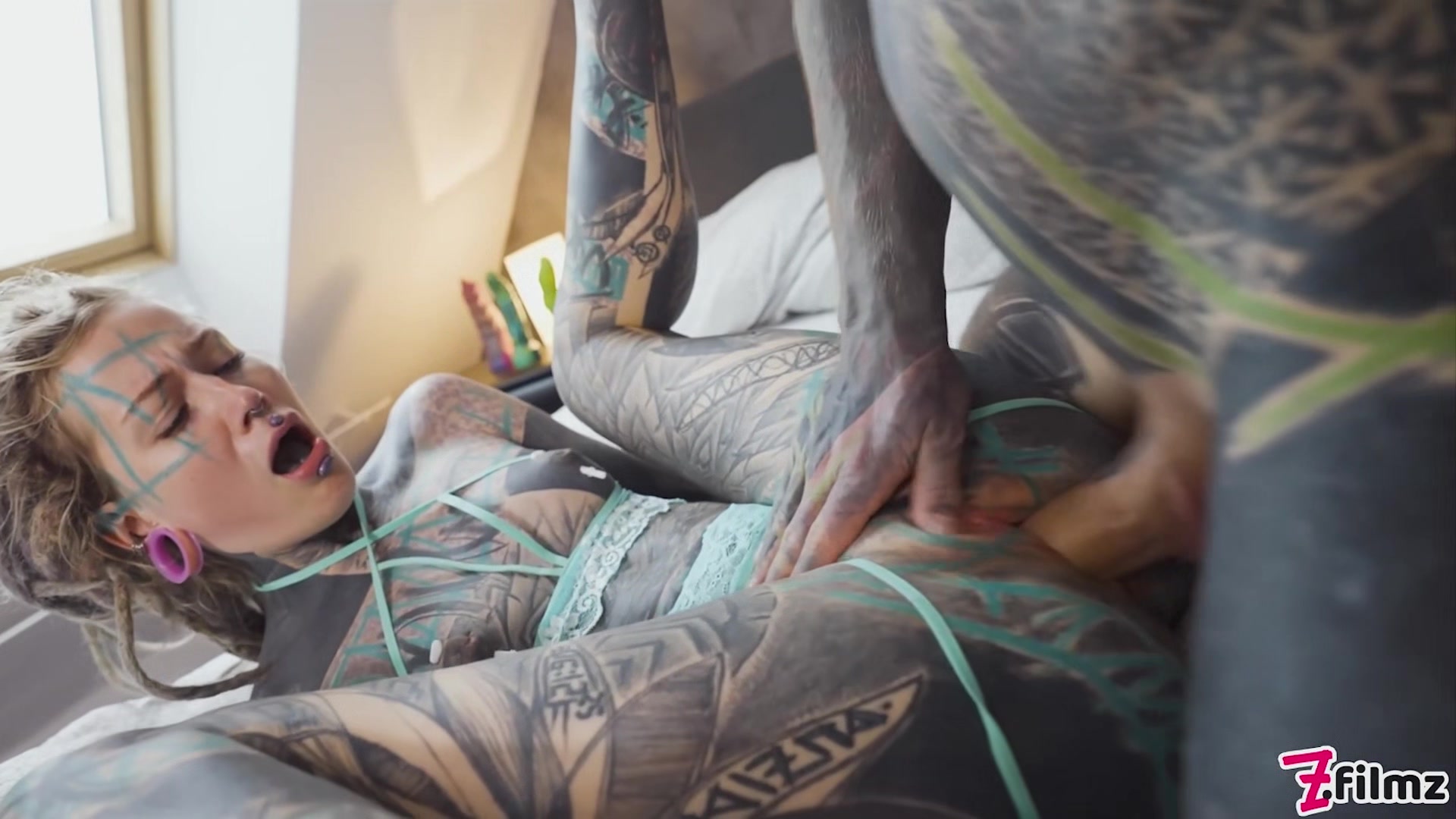 Tattoo Girl Anuskatzz Get Fucked Balls Deep In Her Ass