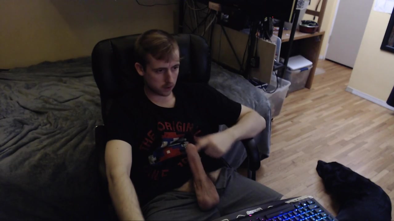 Edging My Dick And Rubbing Frenulum Area On Big Hard Uncut Cock Sexy Dude