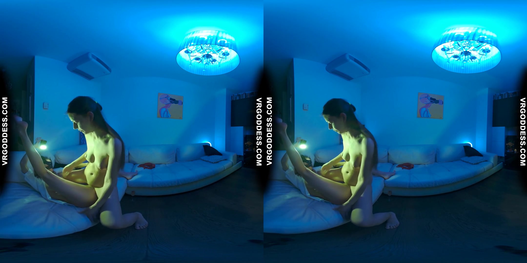 Deep Blue Late Night Miss Pussycat And Rebeka Ruby Licking And Tribbing Clit To Clit