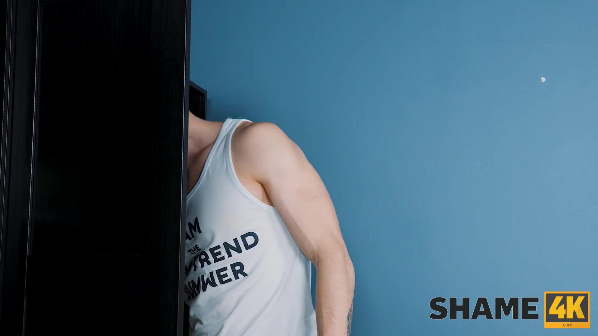 SHAME4K. Well-set youngster makes love to brunette woman in the bedroom