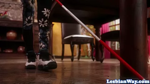 Blind les Veronica Rodriguez pussylicked