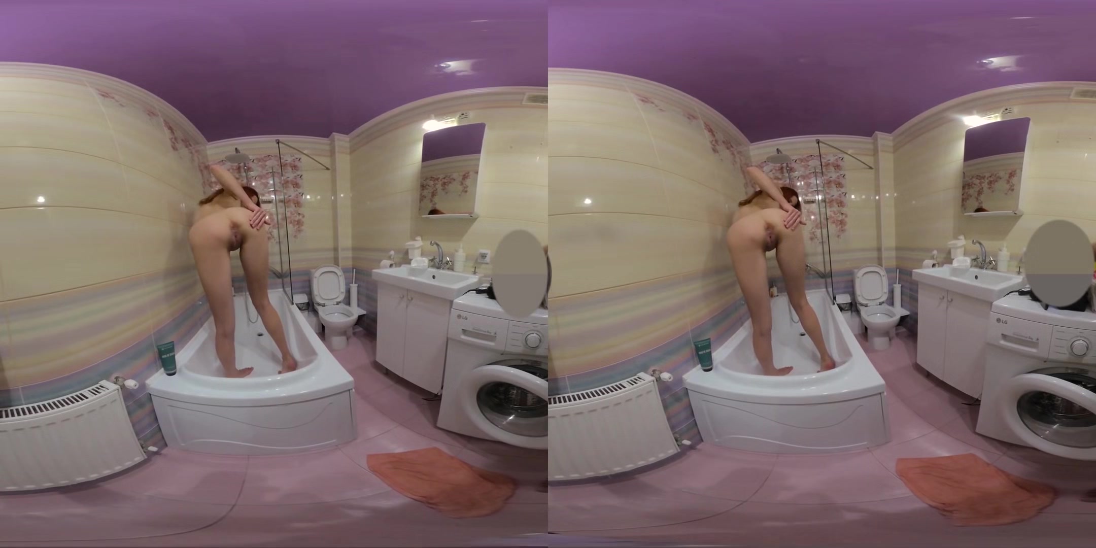 Hot Redhead Teen Anabel P** In Bathroom - Amateur Watersport Voyeur