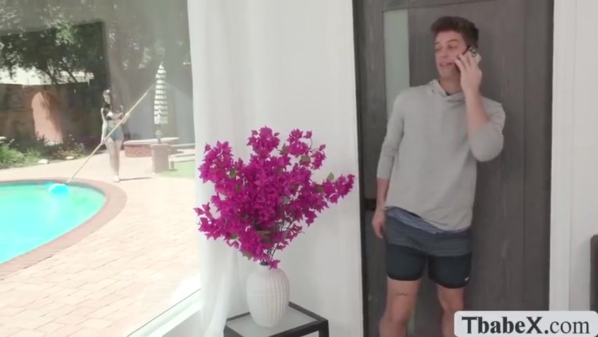 Fucking This Busty Big Ass Ts Pool Cleaners Ass