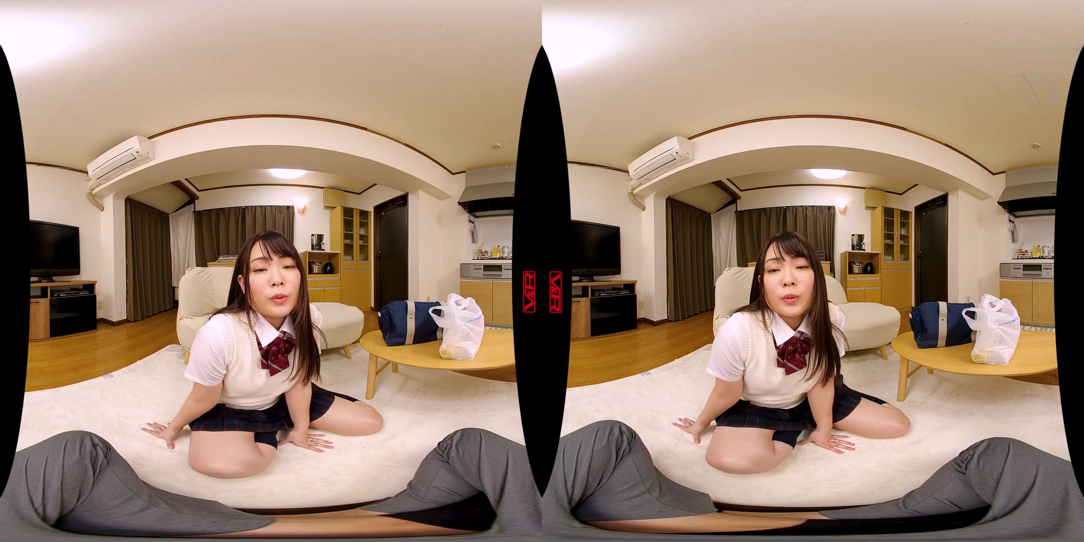 I Want Your Baby! Desperate Wife Dressed as a Schoolgirl; Creampie Sex with JAV Idol