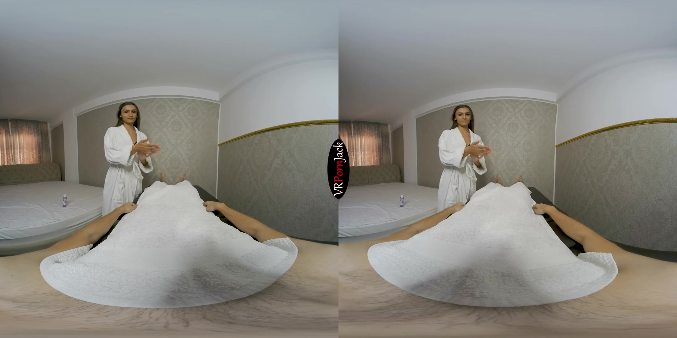At The Massage Parlor - Naughty Brunette - VRpornjack