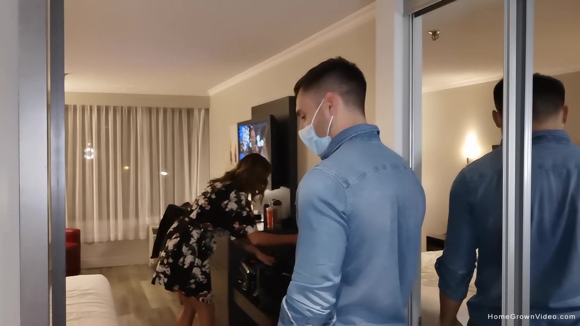 She's been in the hotel alone for too long, he won't leave without filling her pussy with dick!