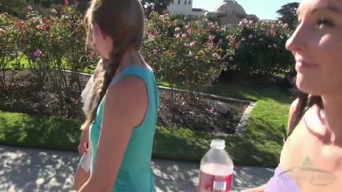 ATKGirlfriends video: These girls flash their hairy pussies for you