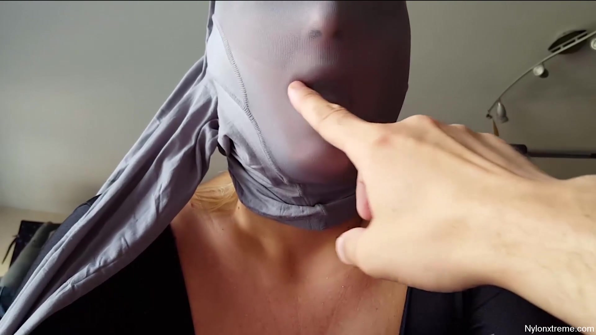 79 Nylon Shinny Grey Pantyhose Encasement - Sex Movies Featuring Sexy Tights