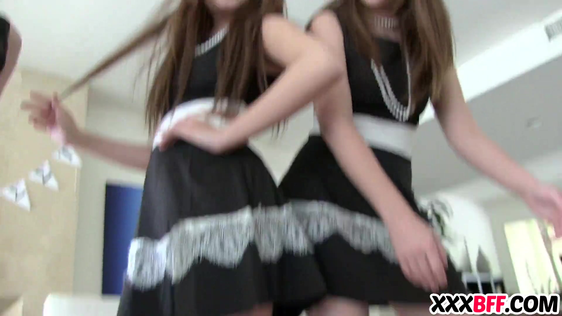 Lesbian sorority Step sisters fucking a newbie