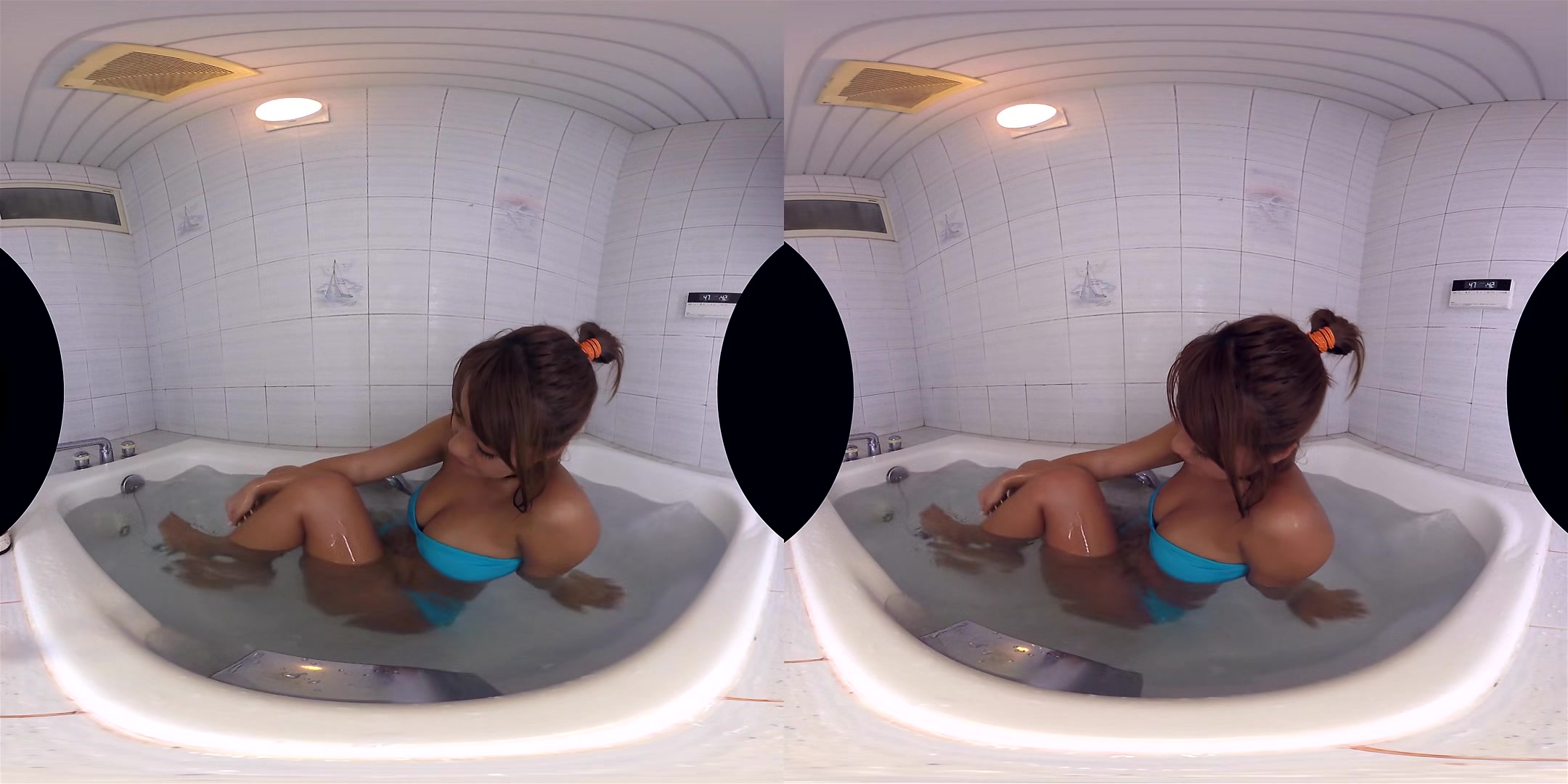 Taking A Bath With Tan And Sweaty Gravure Idol Rina Hashimoto; Bit Tits Japanese Idol Softcore Non-Nude Vge