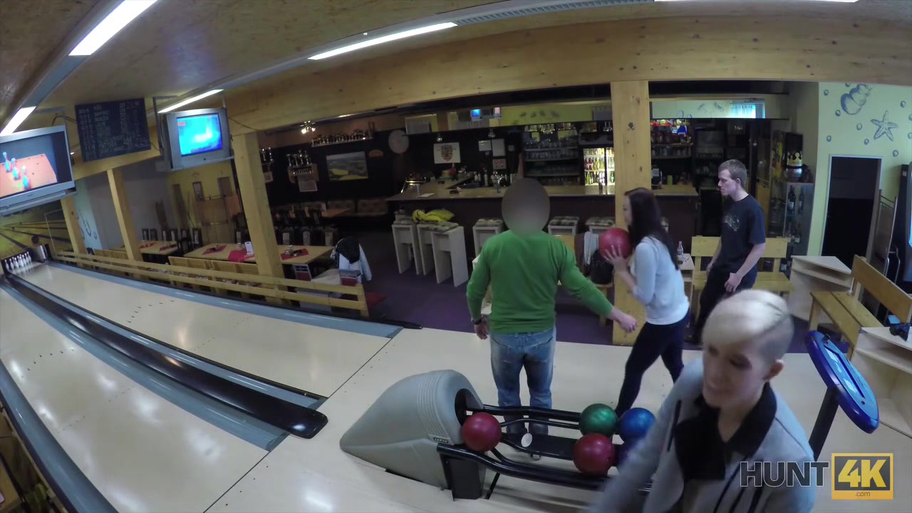 HUNT4K. Pretty girl fucked for money in front of BF and other people