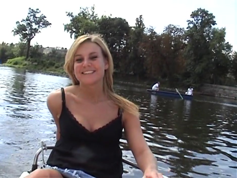 Kathy Sweet in pick up sex video with a couple on a boat