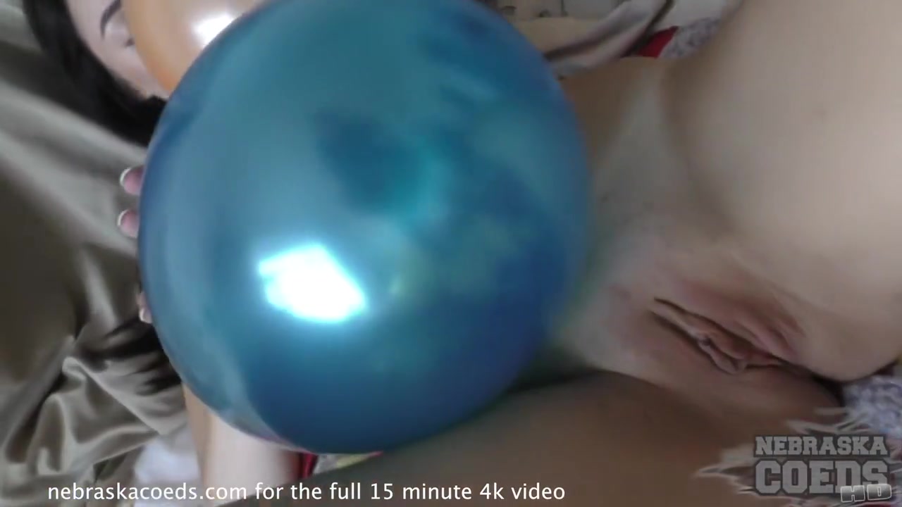 Pretty New Girl Pops Some Balloons
