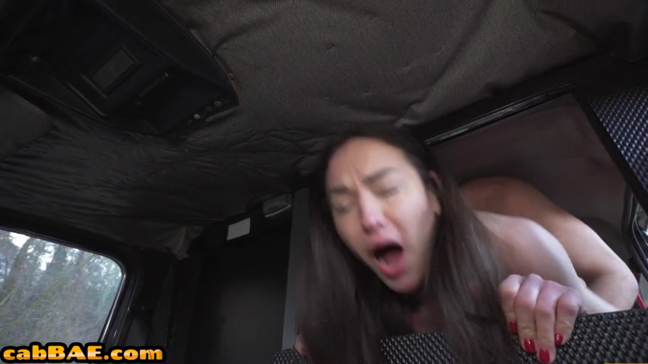 Throating boobylicious cab POV slut drilled in doggystyle