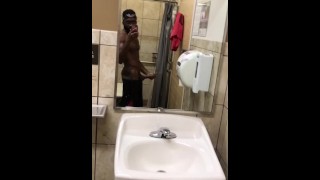 Quick after workout wank