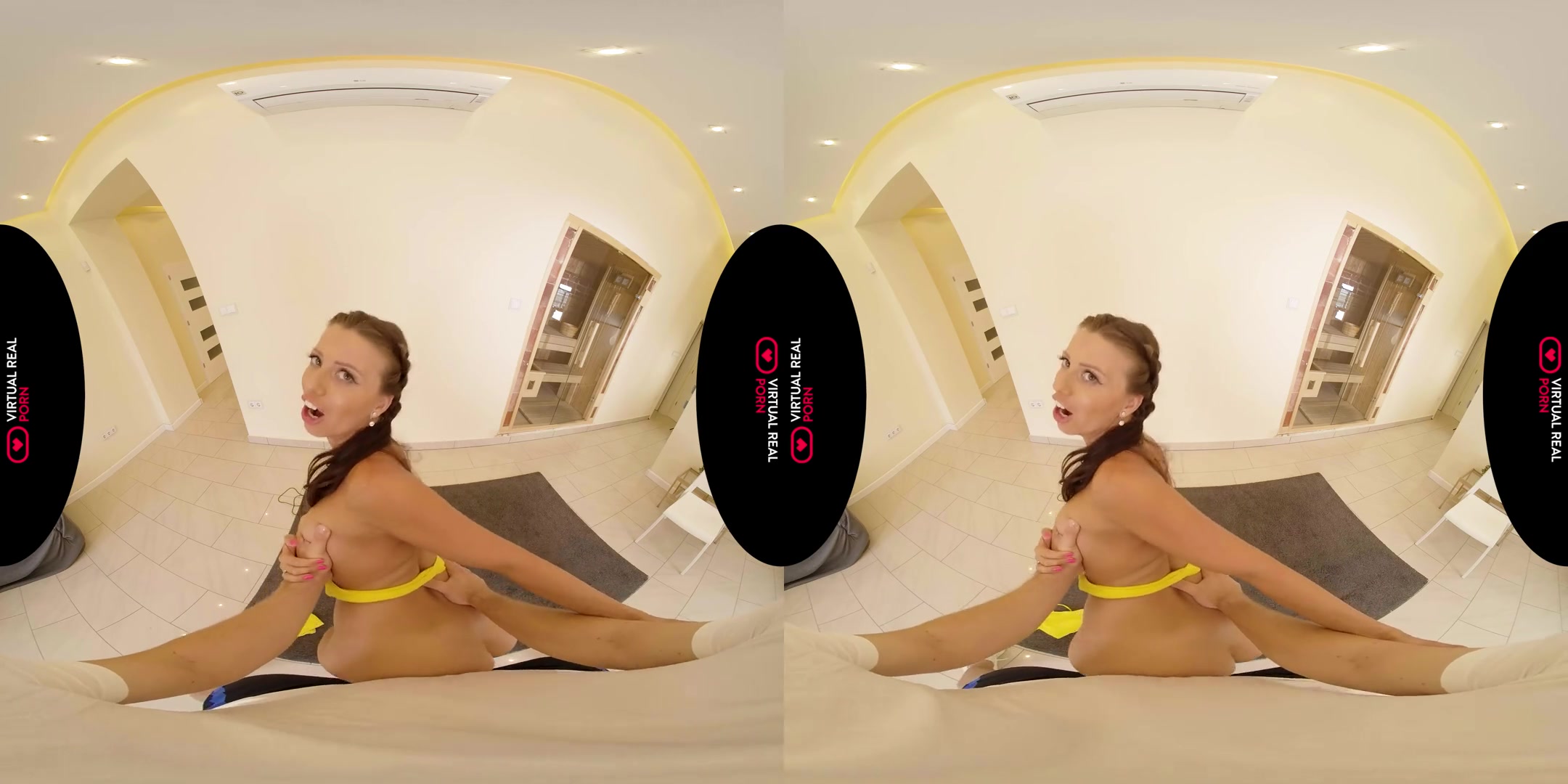 Jumping Rope - teen 18+ Virtual Girlfriend Stretching and Fucking