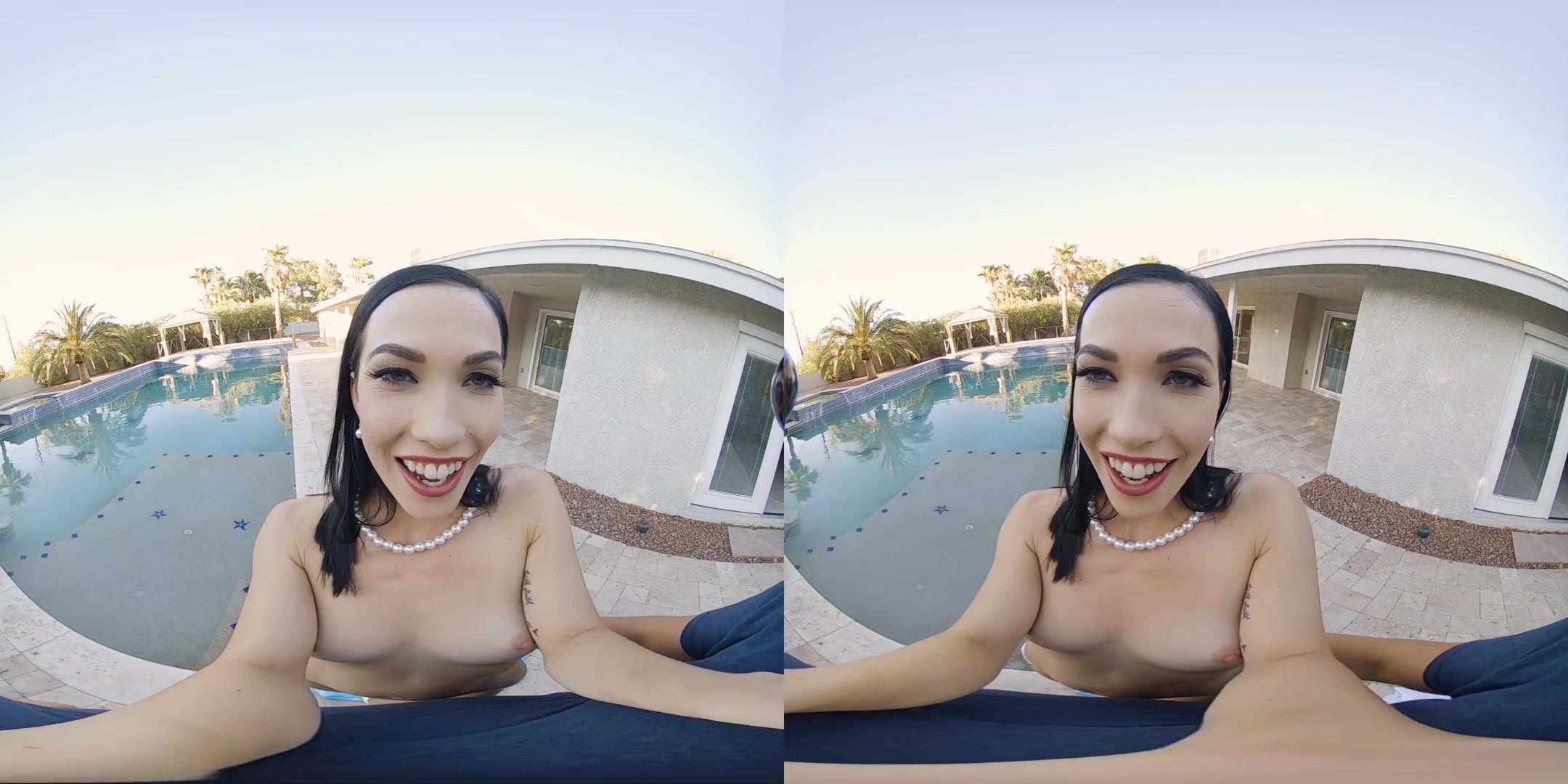 Pussy Harbor - Outdoor Poolside Blowjob Cum Swallow