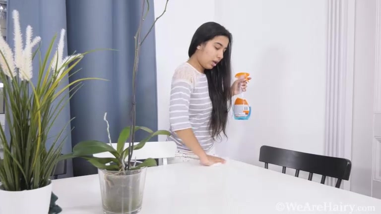 Amira Roshane masturbates with her dildo - WeAreHairy