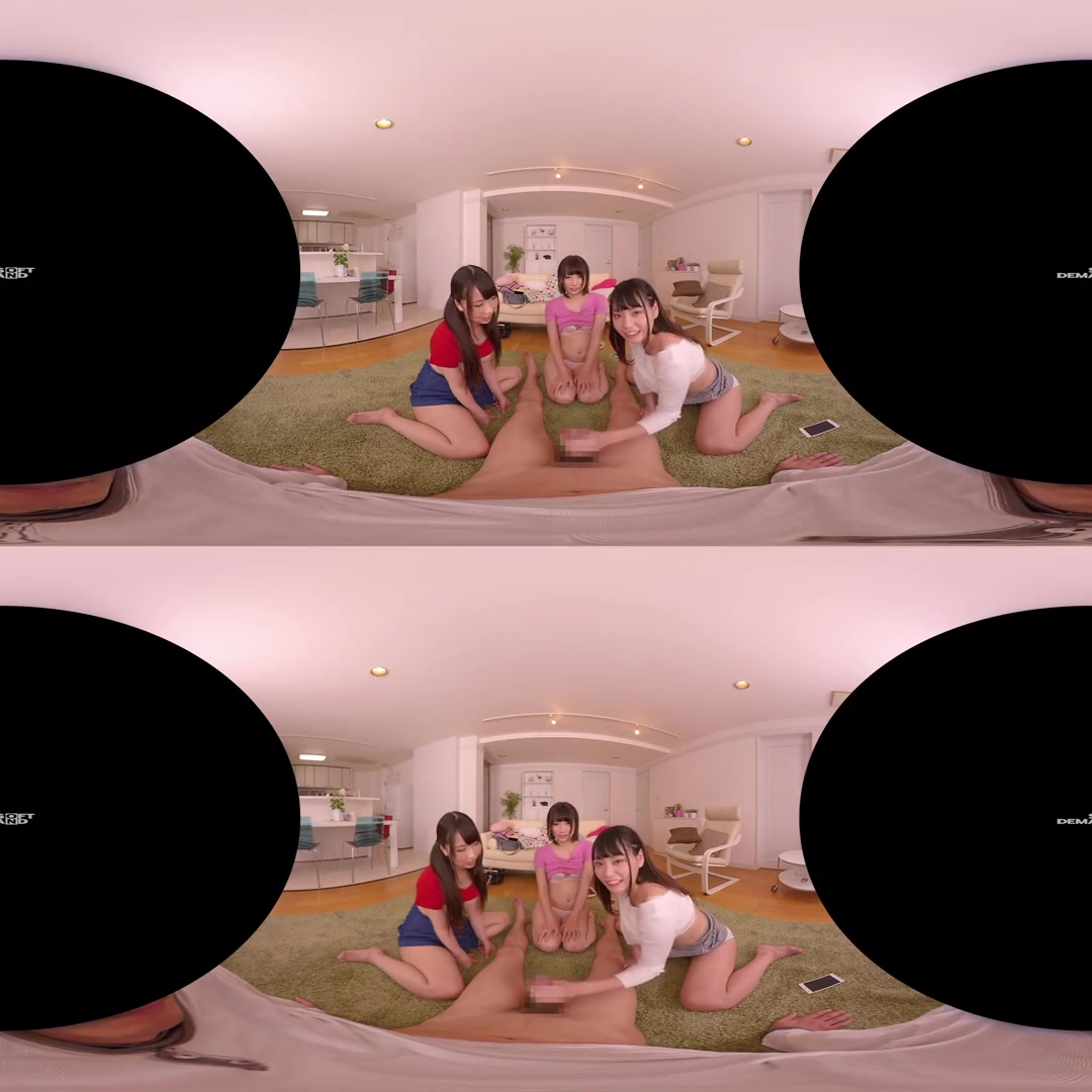 My Younger Stepsister Brought her Big Tit Friends to Hang Out; Japanese MFFF Foursome with JAV Idols