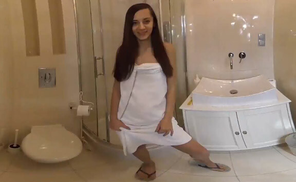 Shrima Malati in She Starts Her Morning by Cumming in the Shower - VRpussyVision