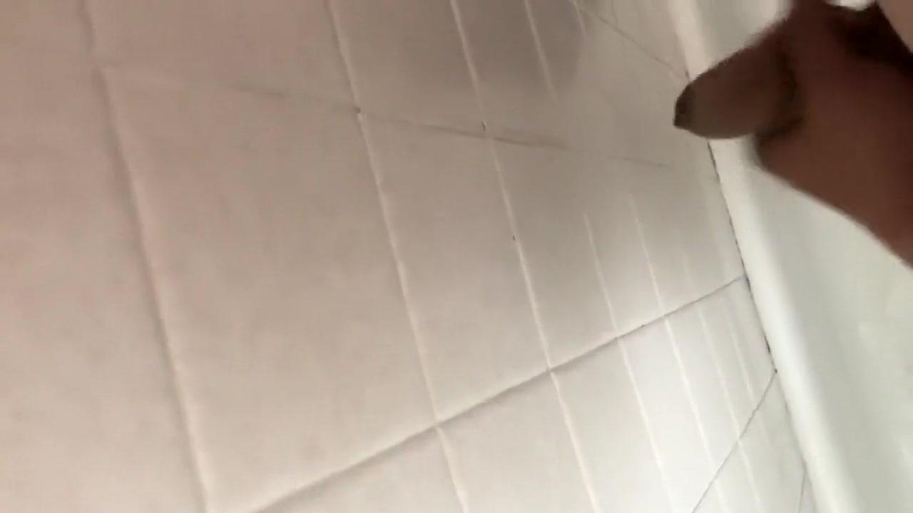 Busting a load of cum in the shower