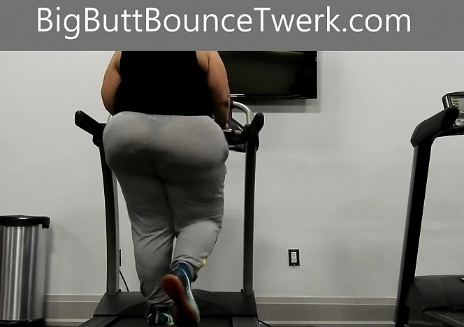 Paula Pawg Running on Treadmill - BigButtBounceTwerk