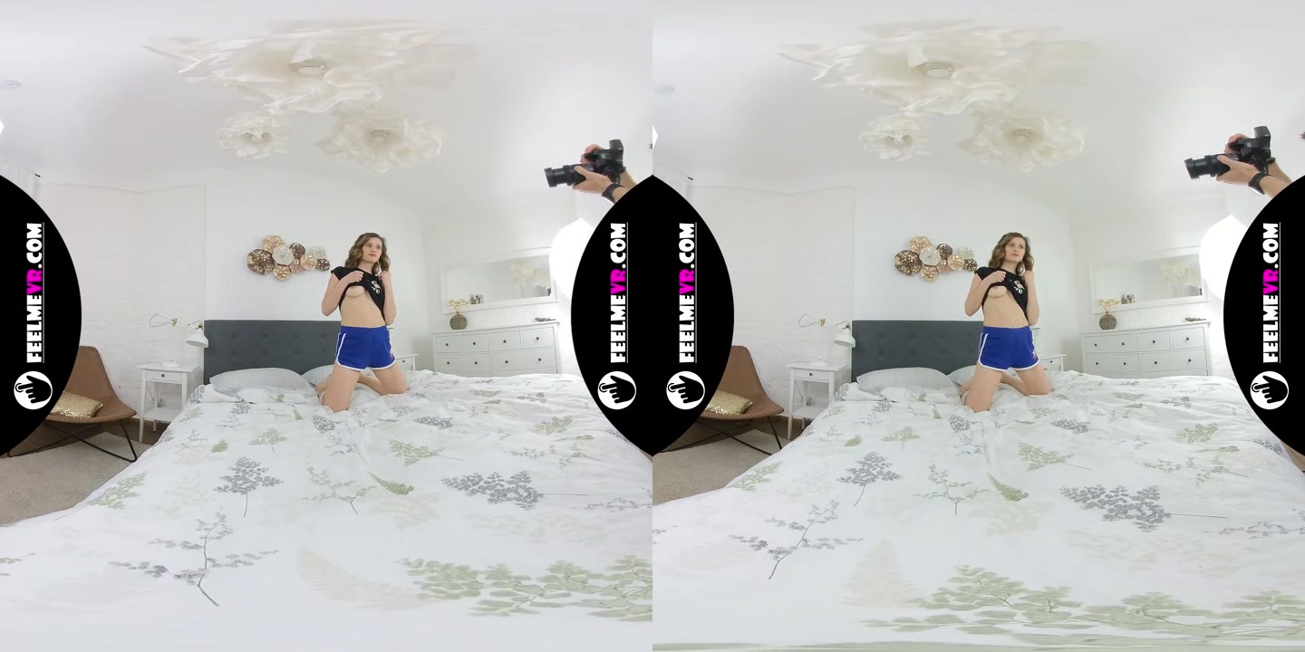 In Virtual 180vr 3d Video Teen Girl Jossi Poses Naked With Open Legs - FeelMeVR