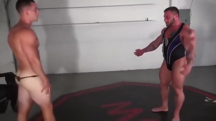 Meaty Muscle Wrestles Sleazy Lean Muscle Hunk