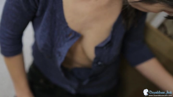 Veronica in Help Me Look - DownblouseJerk