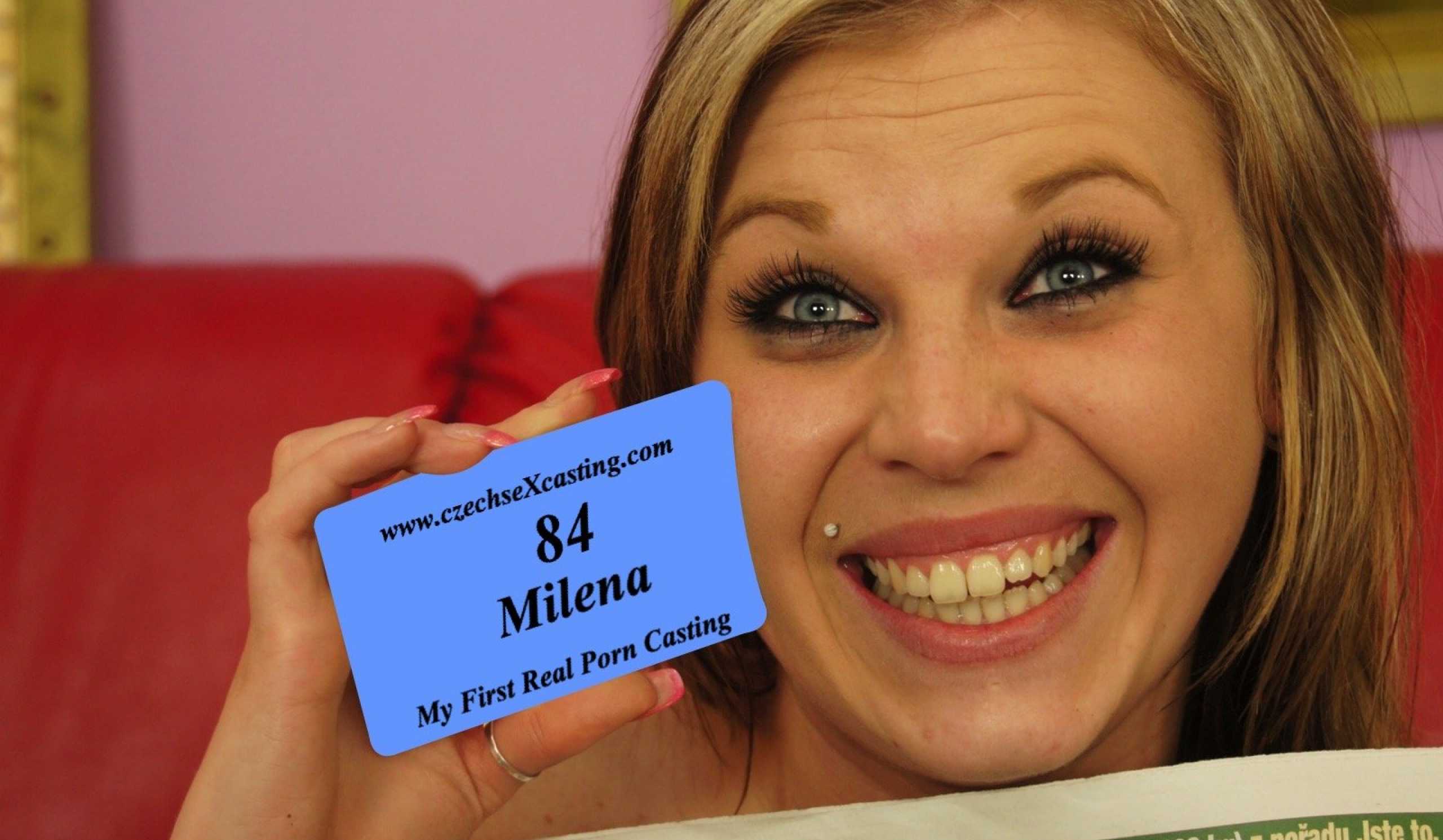 Milena & Patrick in Milena Is Happy To Have Her First Porn Casting - Porncz