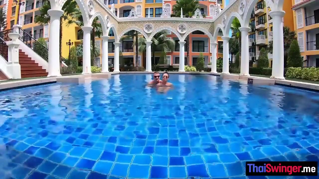 Pool Time With Horny Big Ass Asian teen 18+ Before She Enjoyed Passion Massage