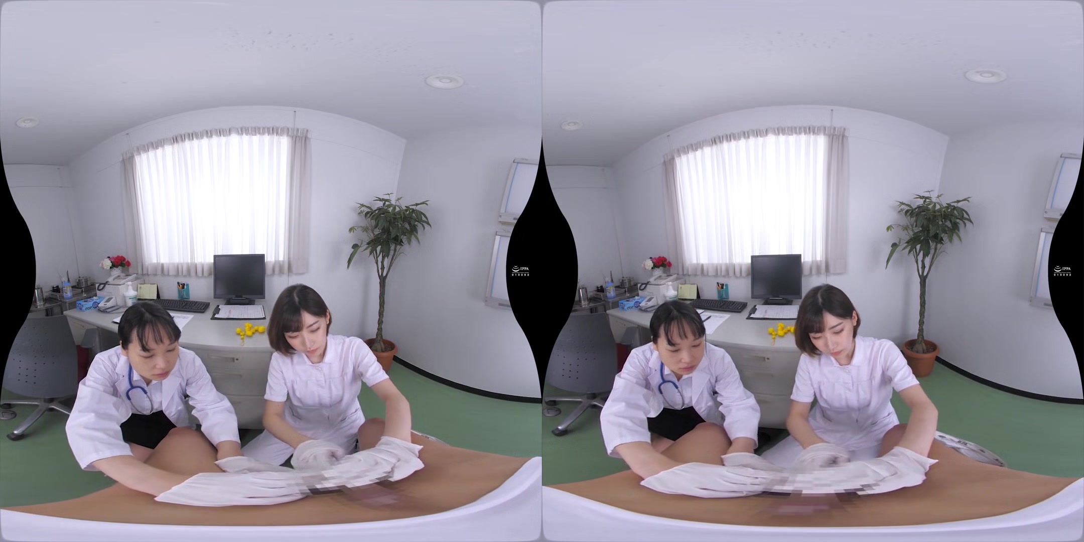 The AV Actress Showed up to Help in the Semen Collection Room; Busty Japanese Pornstar in Lingerie