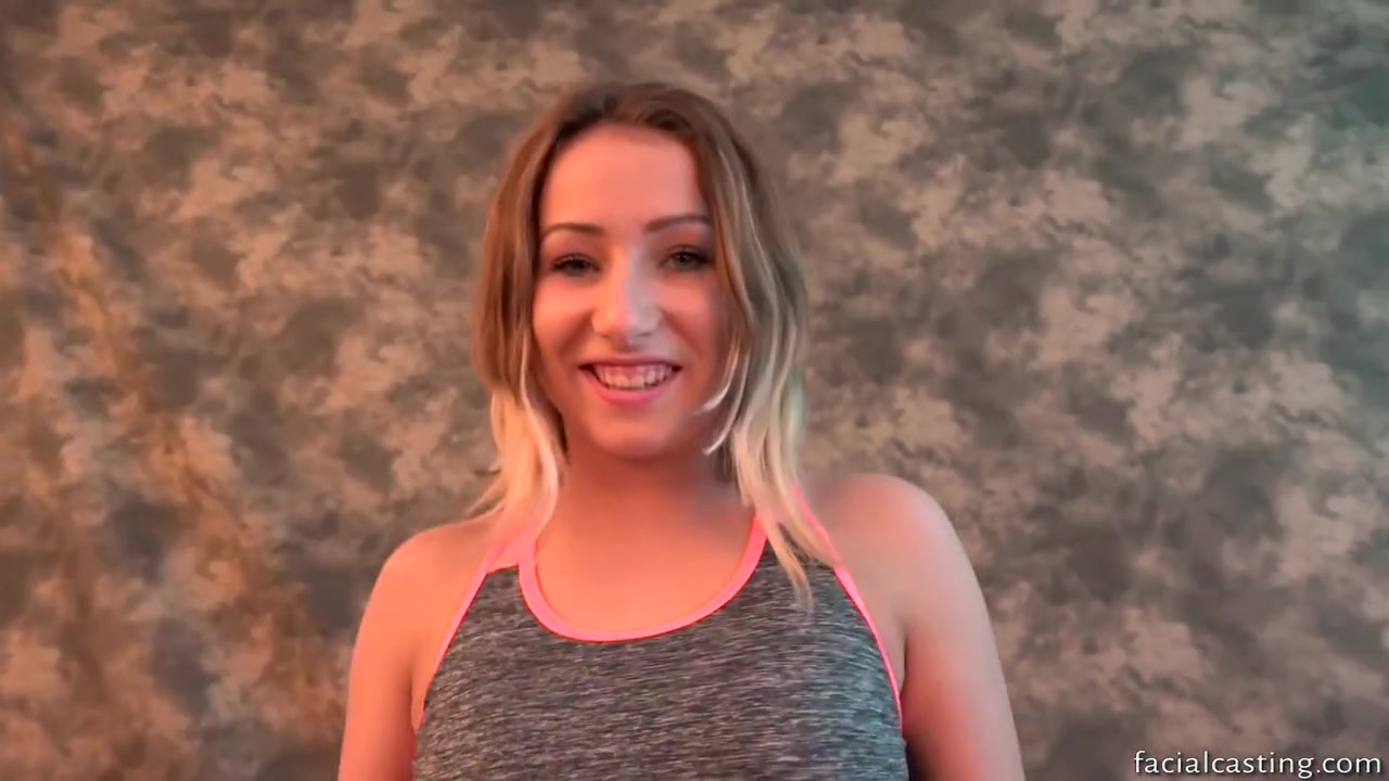 Teenie Debutants Gets Huge Facial From Big Cock
